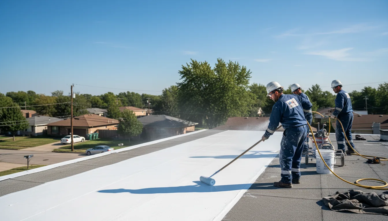 Commercial roof coating in Galesburg, KS near me
